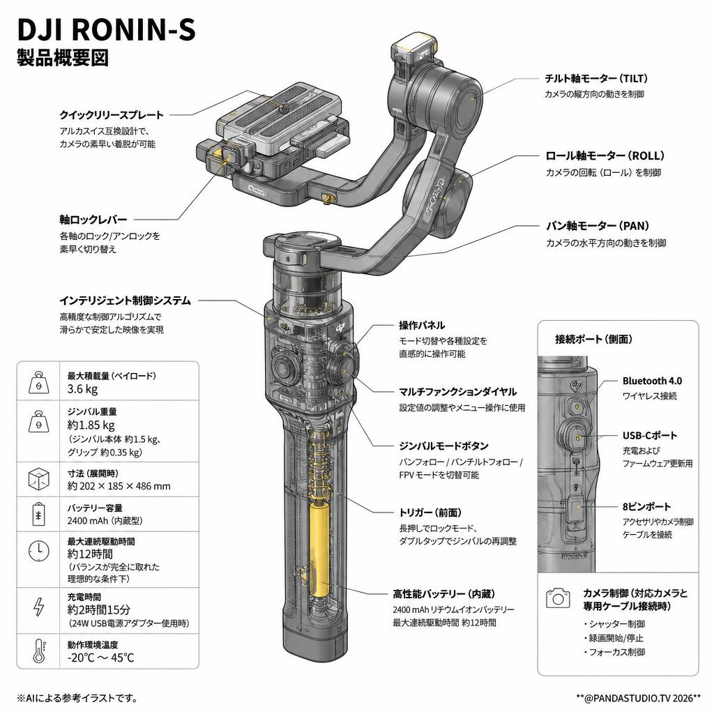 DJI Ronin-S スペック