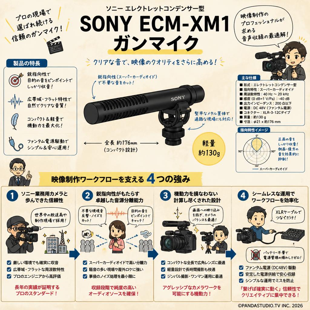 SONY ECM-XM1 ガンマイク 概要
