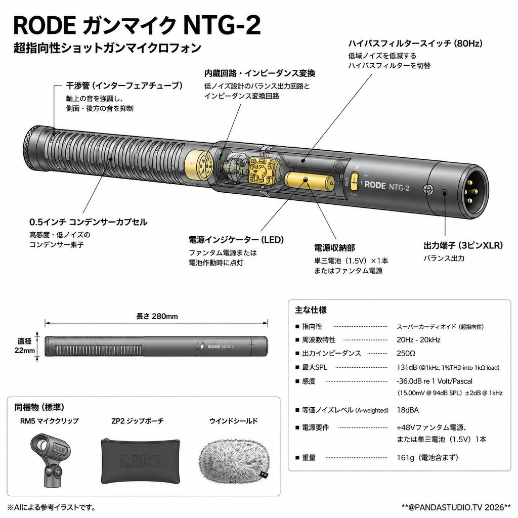 RODE ガンマイク NTG-2 スペック