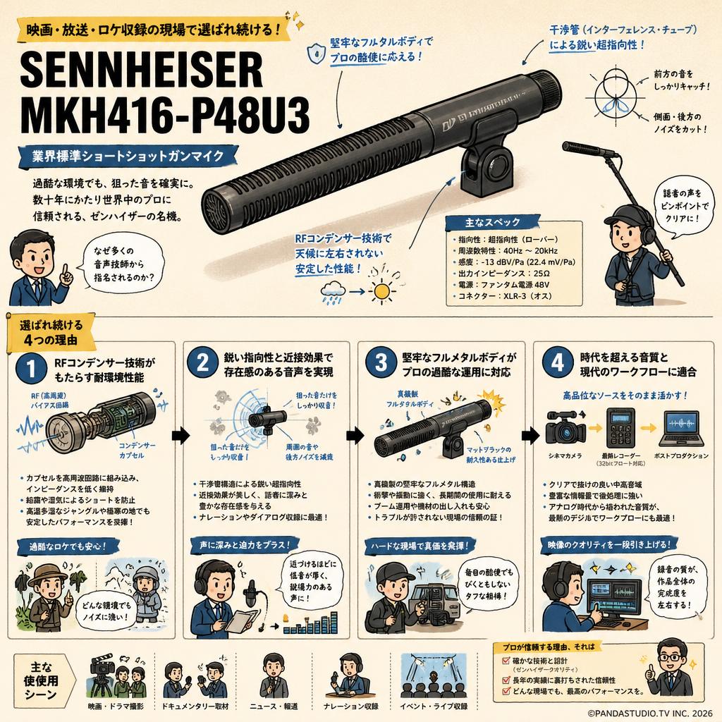 SENNHEISER MKH416-P48U3 概要