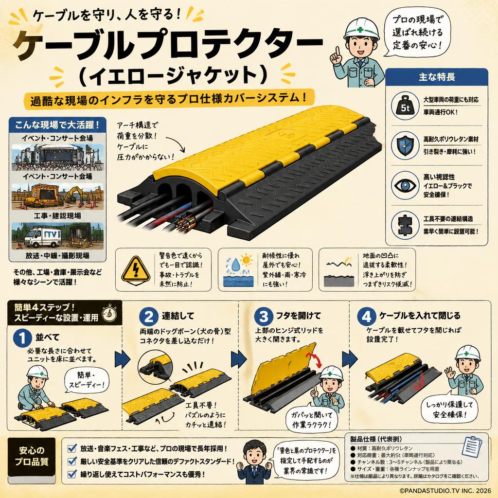 ケーブルプロテクター (イエロージャケット) 概要
