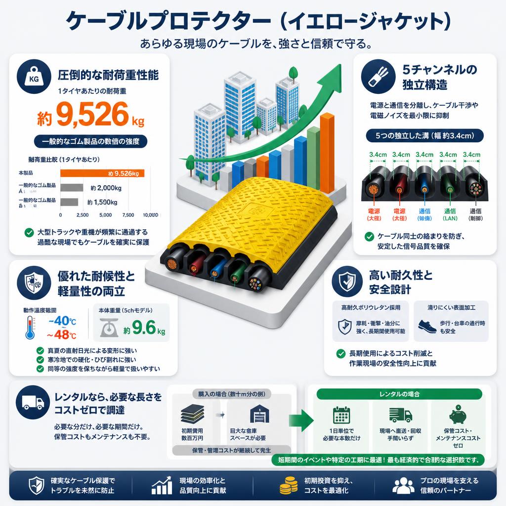 ケーブルプロテクター (イエロージャケット) セールスポイント
