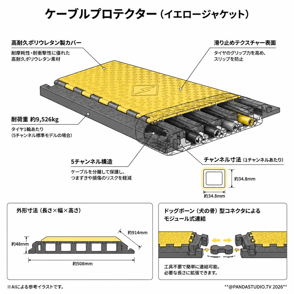 ケーブルプロテクター (イエロージャケット) スペック