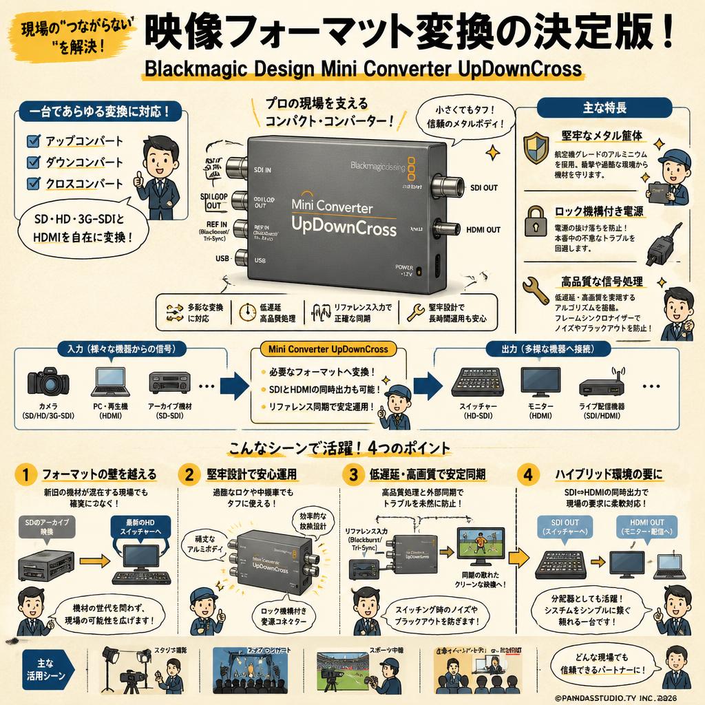 Blackmagic Design Mini Converter UpDownCross 概要