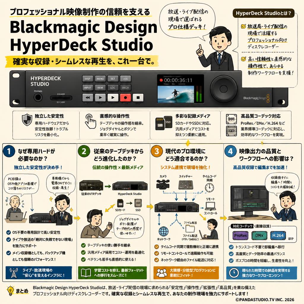Blackmagic Design HyperDeck Studio 概要