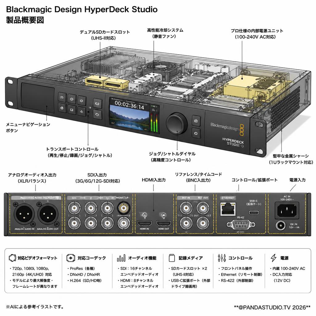 Blackmagic Design HyperDeck Studio スペック