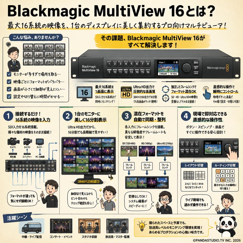 Blackmagic MultiView 16 概要