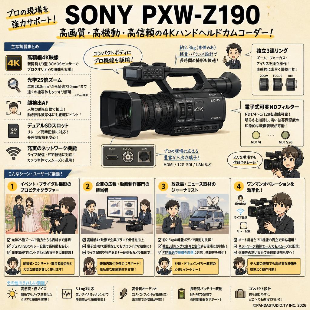 SONY PXW-Z190 おもな対象のお客様