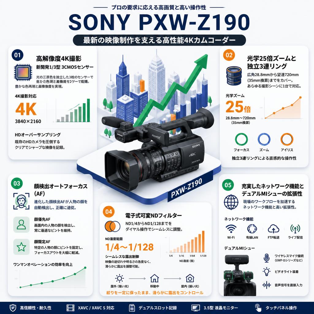 SONY PXW-Z190 セールスポイント