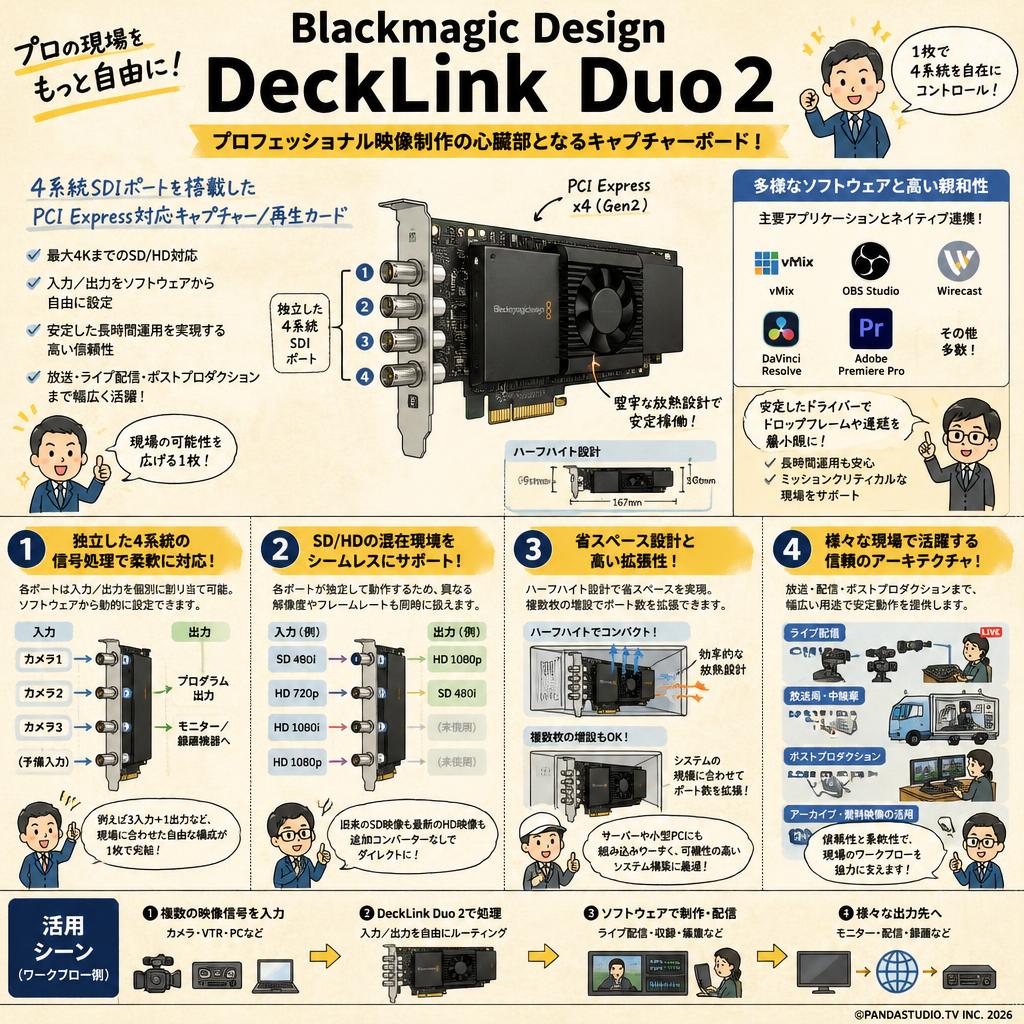 Blackmagic Design DeckLink Duo 2 概要