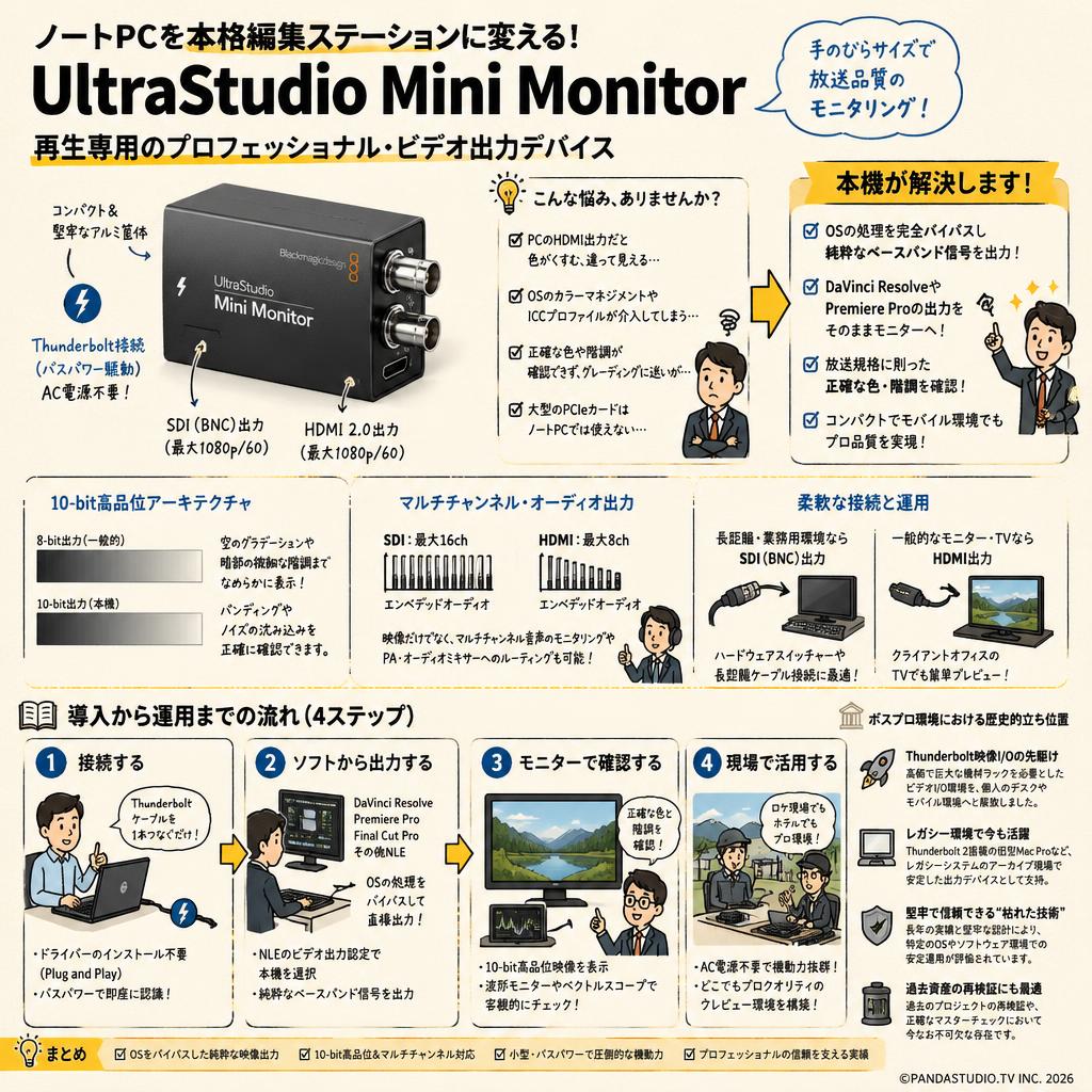 Blackmagic Design UltraStudio Mini Monitor 概要