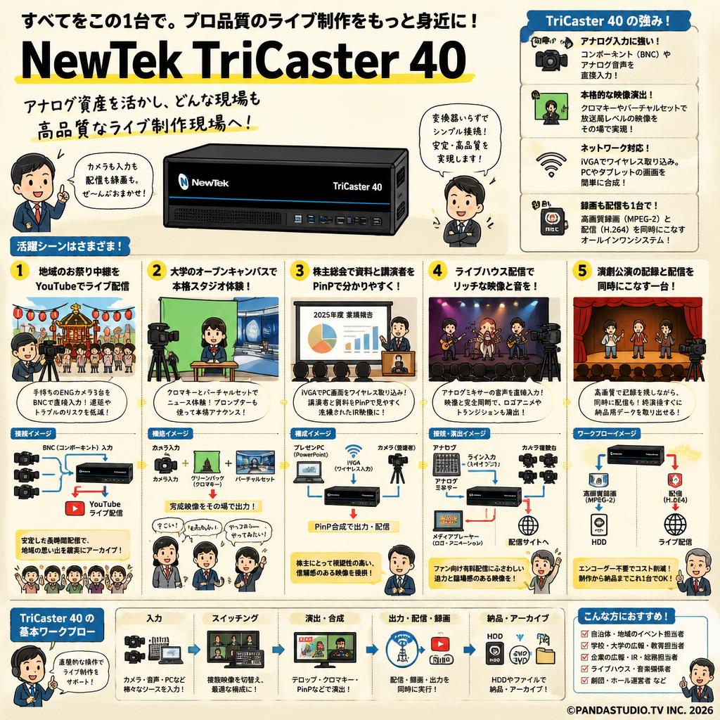 NewTek TriCaster 40 用途