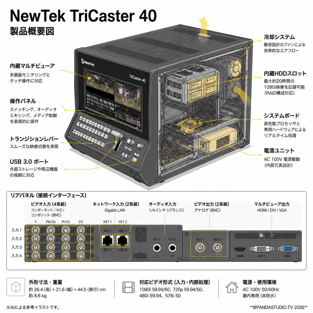 NewTek TriCaster 40 スペック