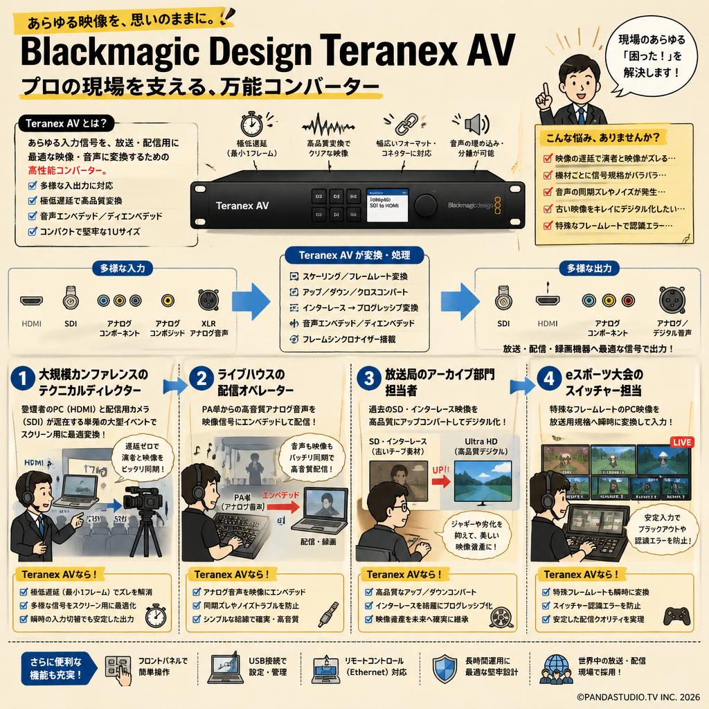 Blackmagic Design Teranex AV おもな対象のお客様