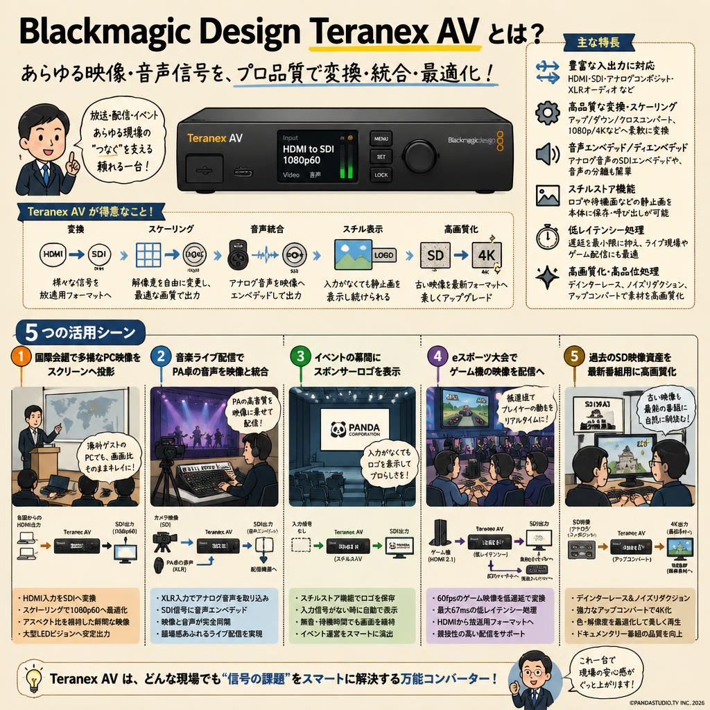Blackmagic Design Teranex AV 用途