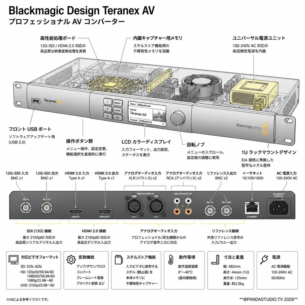 Blackmagic Design Teranex AV スペック