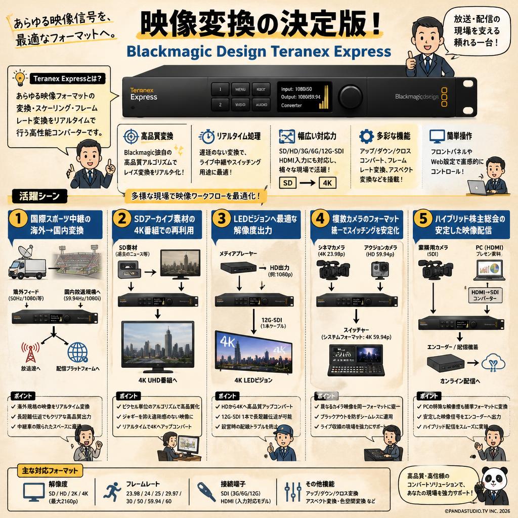 Blackmagic Design Teranex Express 用途