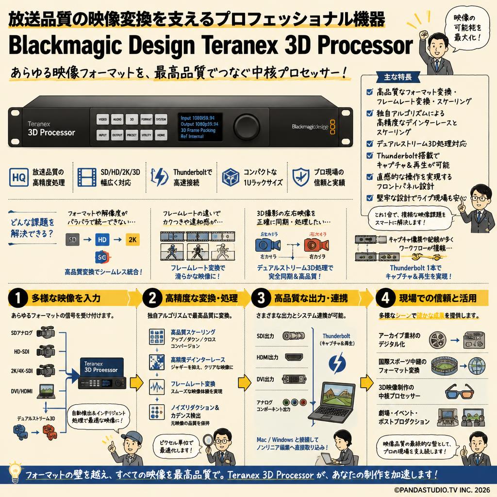 Blackmagic Design Teranex 3D Processor 概要