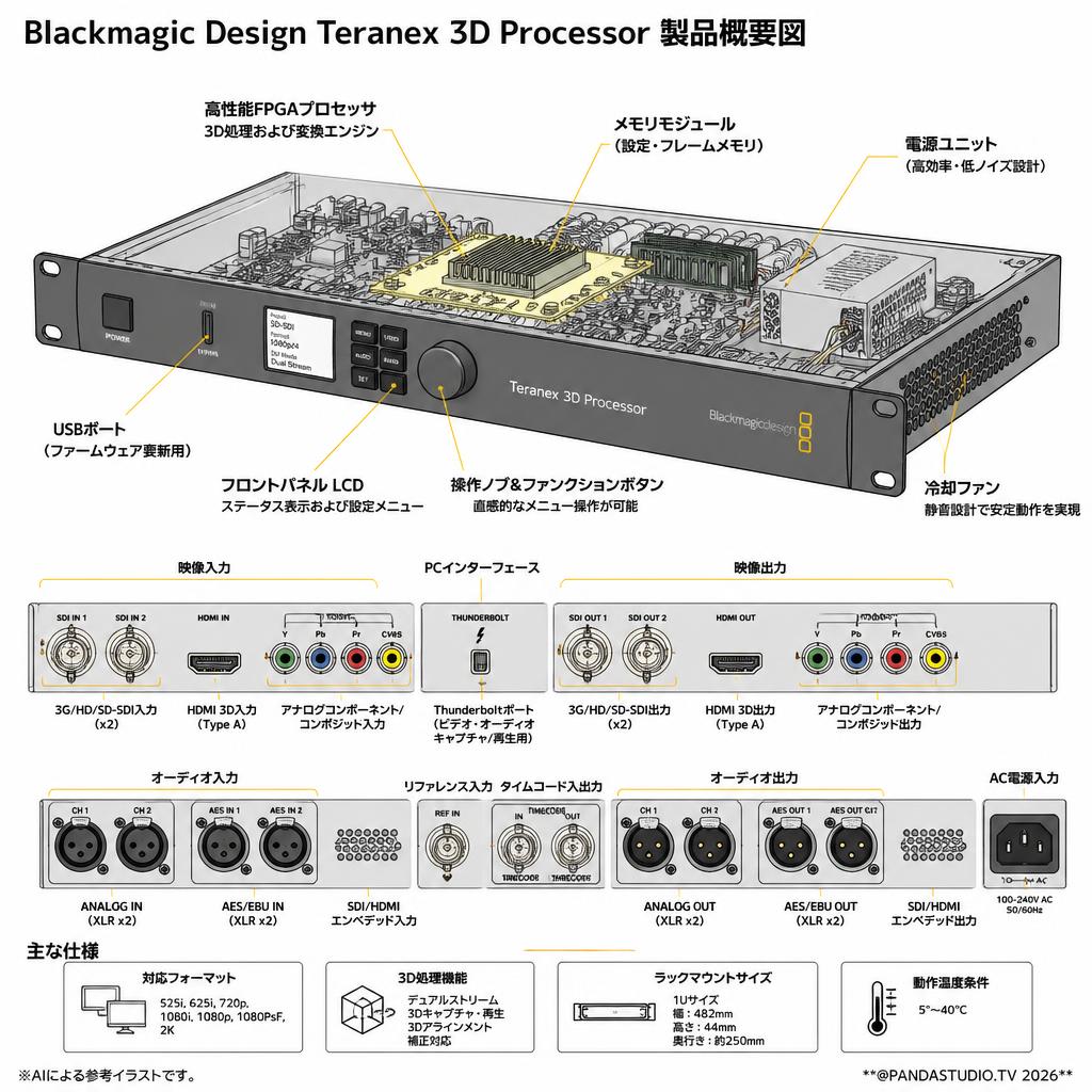 Blackmagic Design Teranex 3D Processor スペック