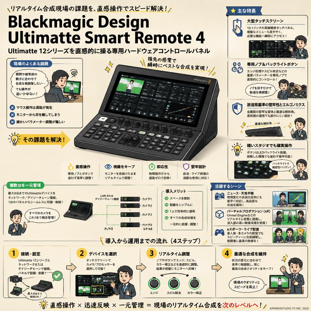Blackmagic Design  Ultimatte Smart Remote 4 概要