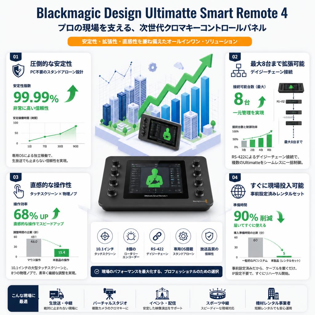 Blackmagic Design  Ultimatte Smart Remote 4 セールスポイント