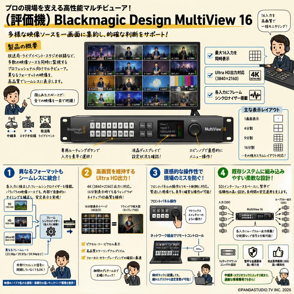 （評価機）Blackmagic Design MultiView 16 概要