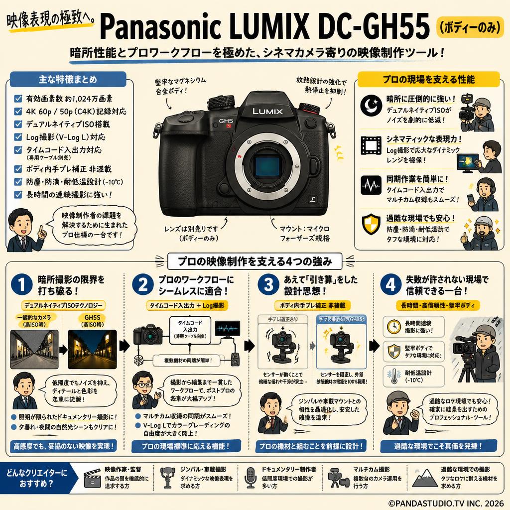 Panasonic LUMIX DC-GH5S（ボディーのみ） 概要