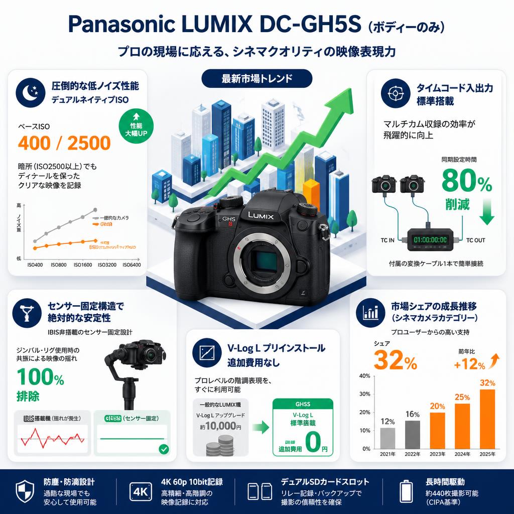 Panasonic LUMIX DC-GH5S（ボディーのみ） セールスポイント