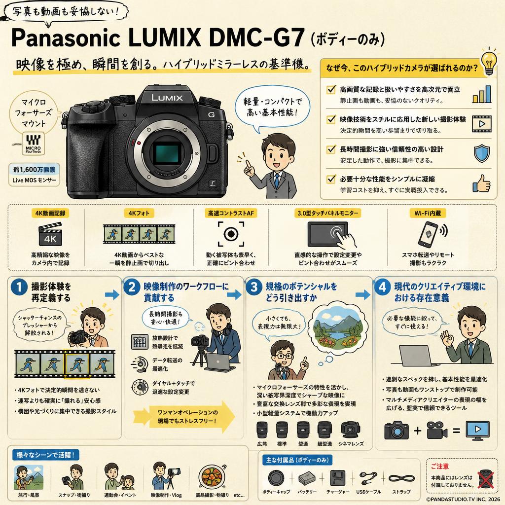 Panasonic LUMIX DMC-G7（ボディーのみ） 概要