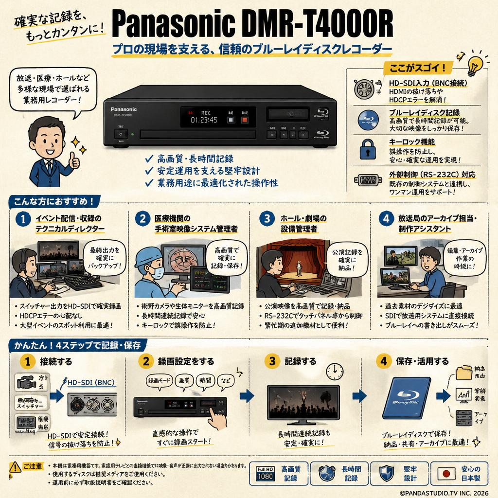 Panasonic DMR-T4000R おもな対象のお客様