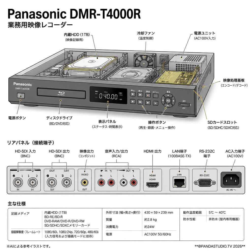 Panasonic DMR-T4000R スペック
