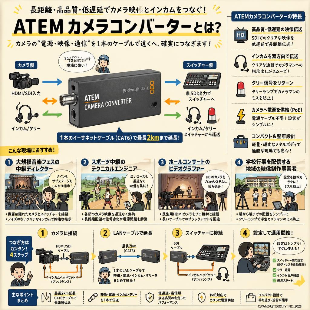 Blackmagic Design ATEM Camera Converter おもな対象のお客様