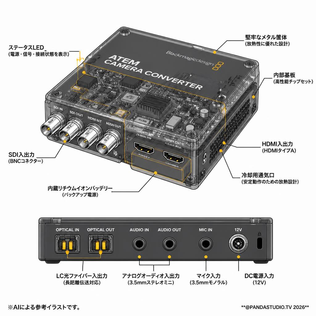 Blackmagic Design ATEM Camera Converter スペック