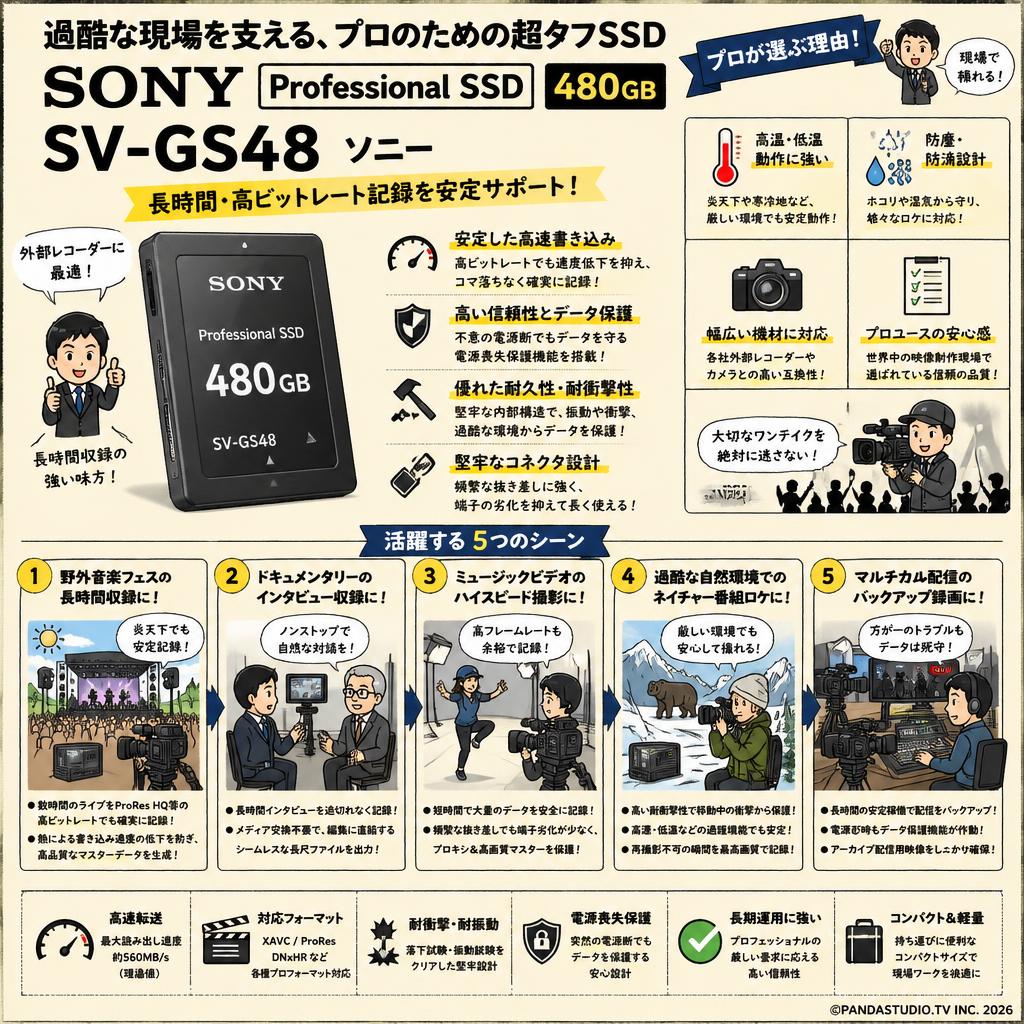 SONY Professional SSD 480GB SV-GS48 ソニー 用途