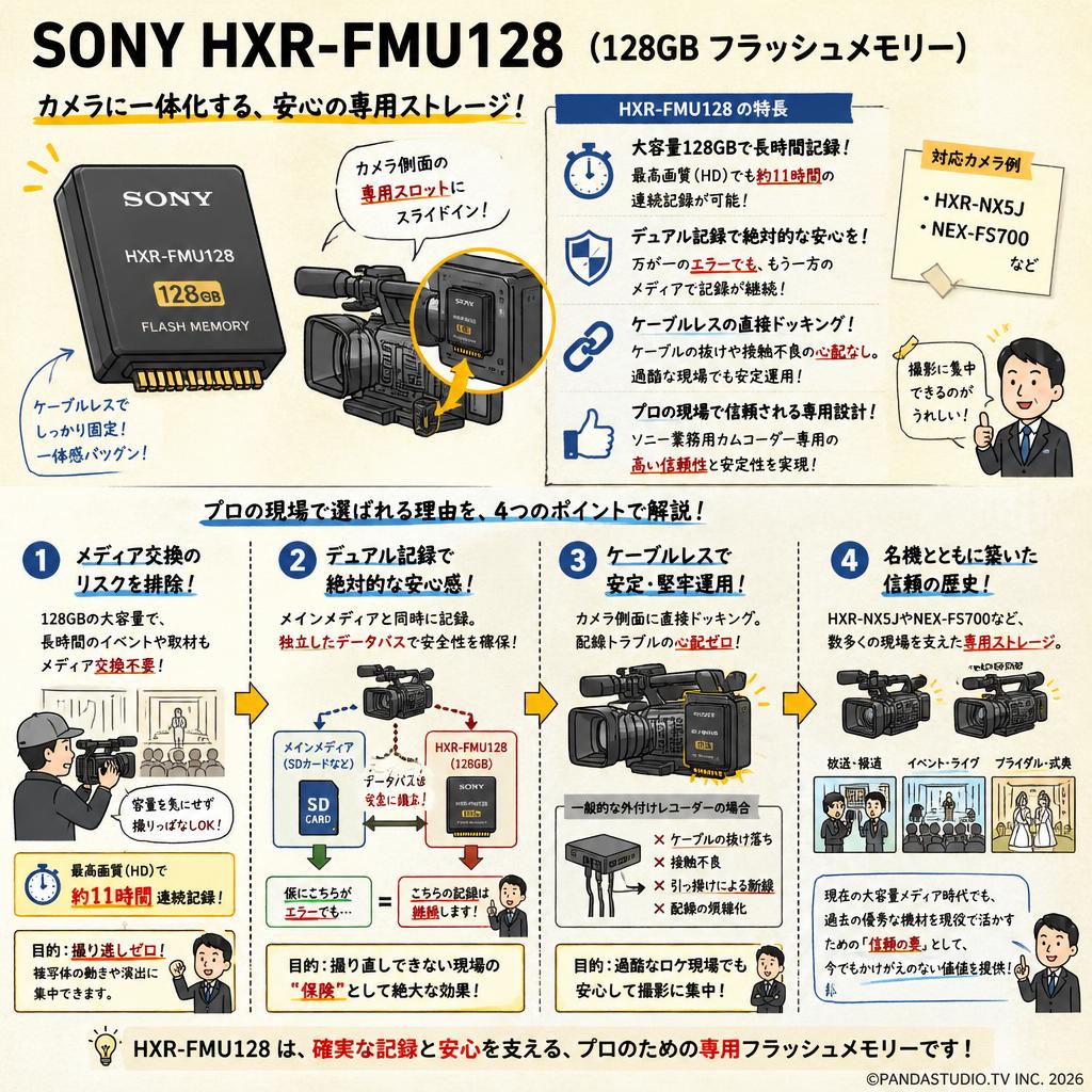 SONY HXR-FMU128（128GB フラッシュメモリー） 概要
