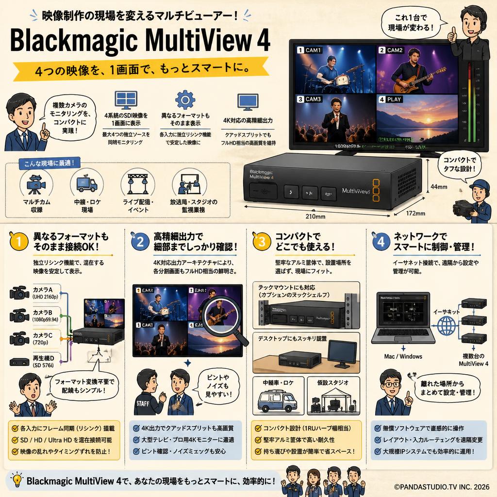 Blackmagic MultiView 4 概要