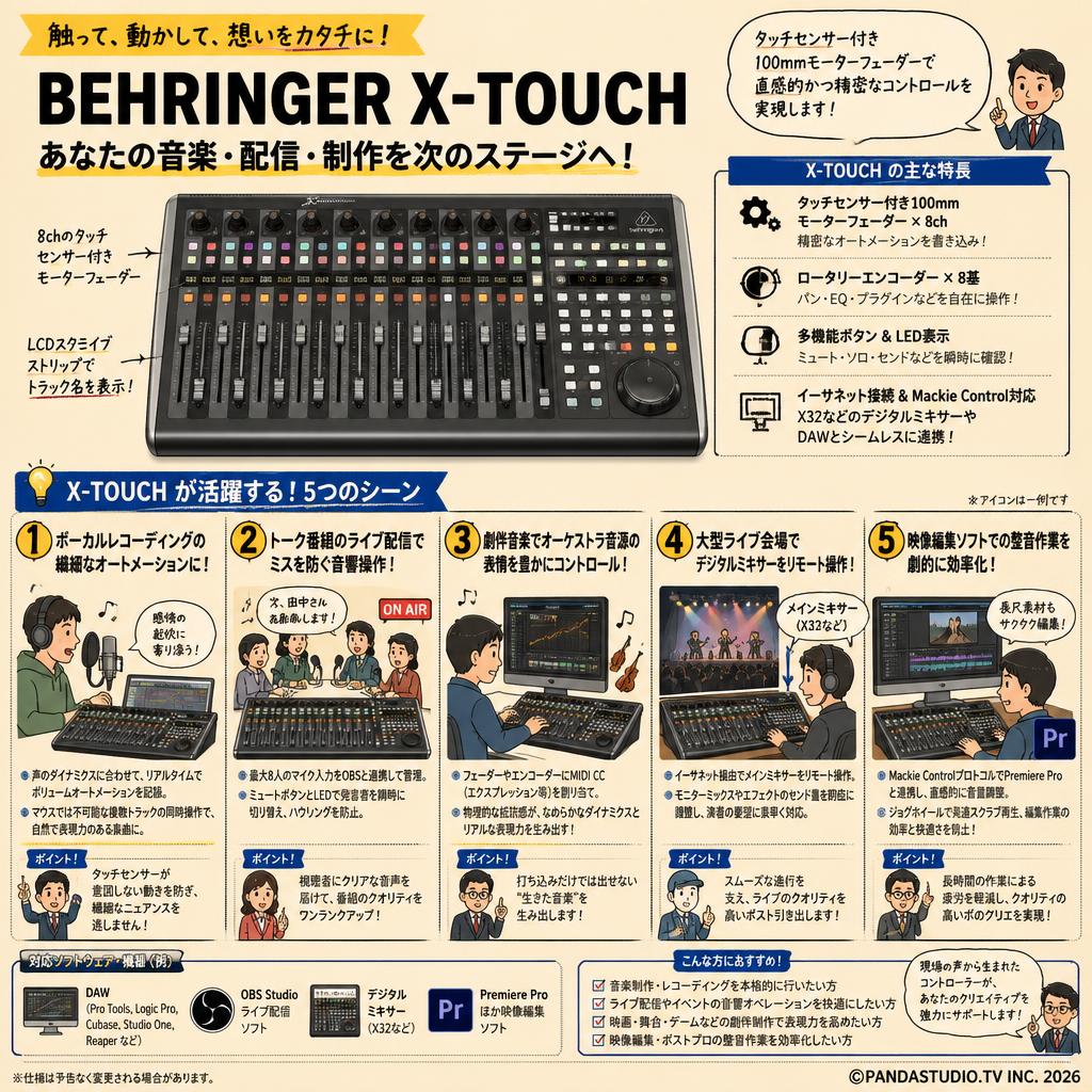 BEHRINGER X-TOUCH 用途