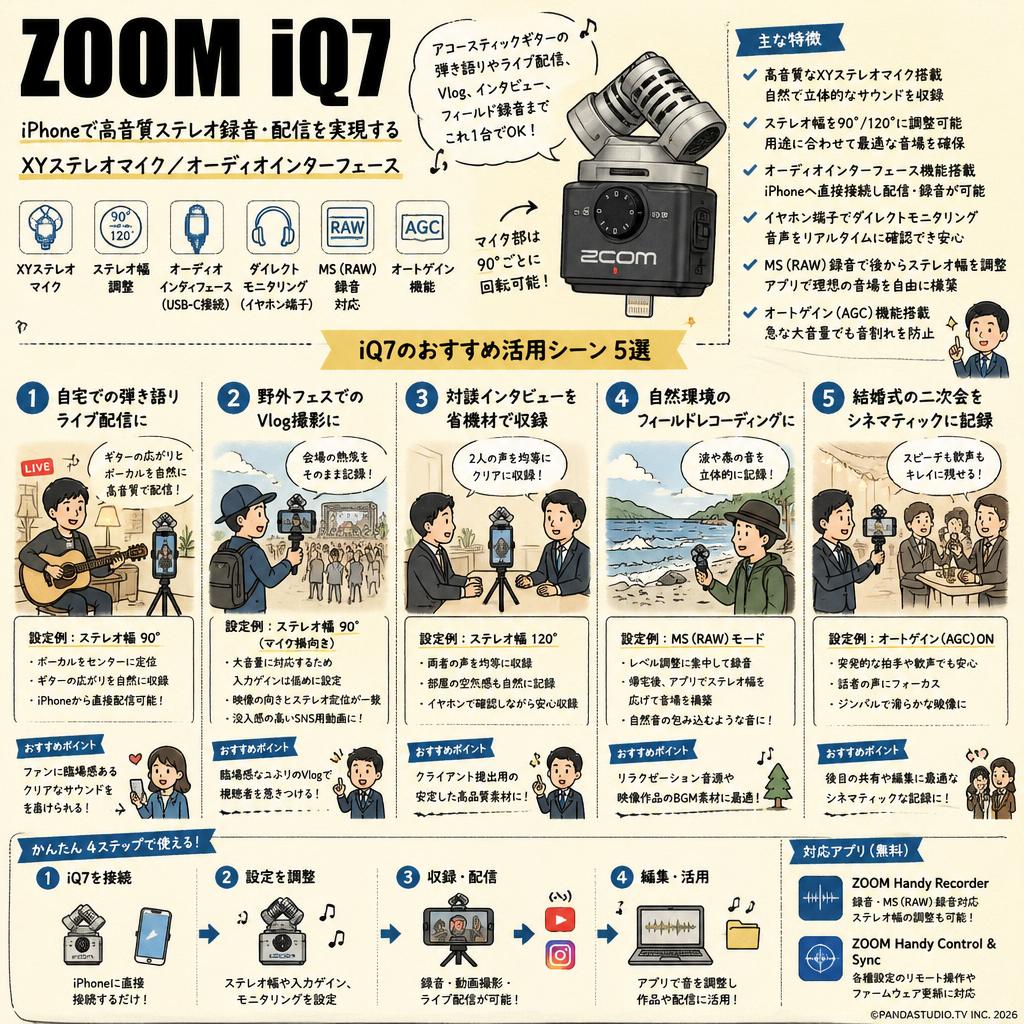 ZOOM  iQ7 用途