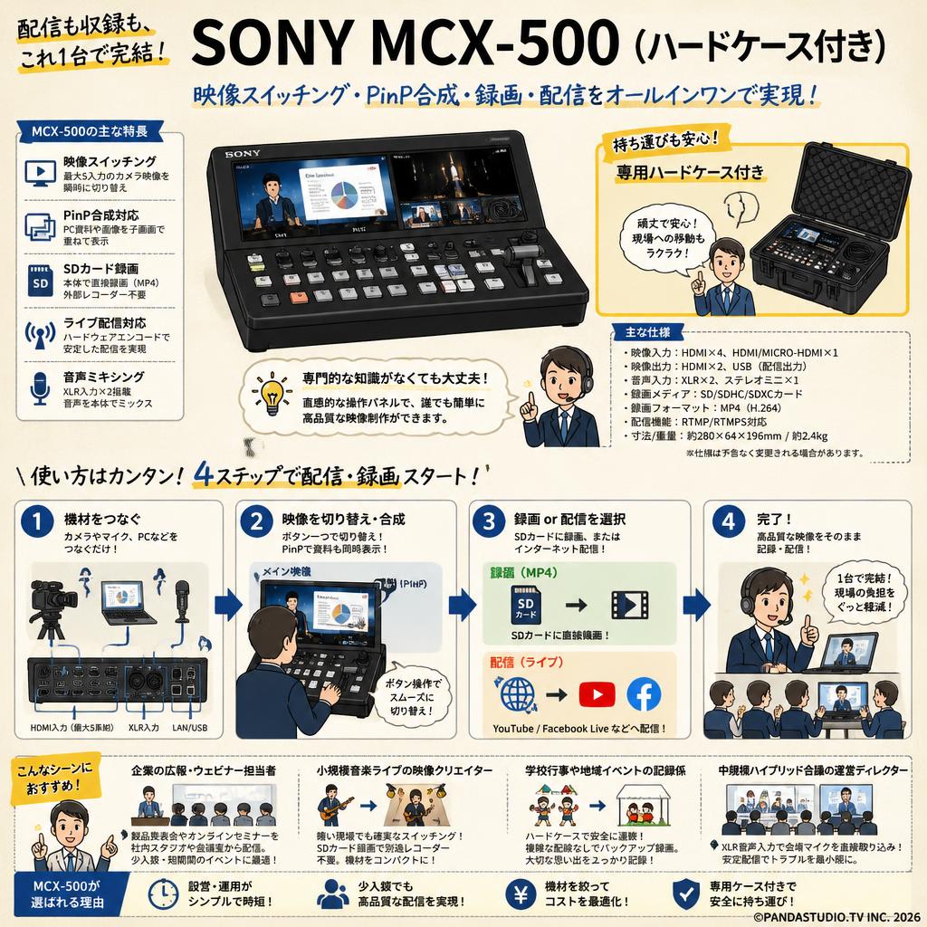 SONY MCX-500(ハードケース付き) おもな対象のお客様