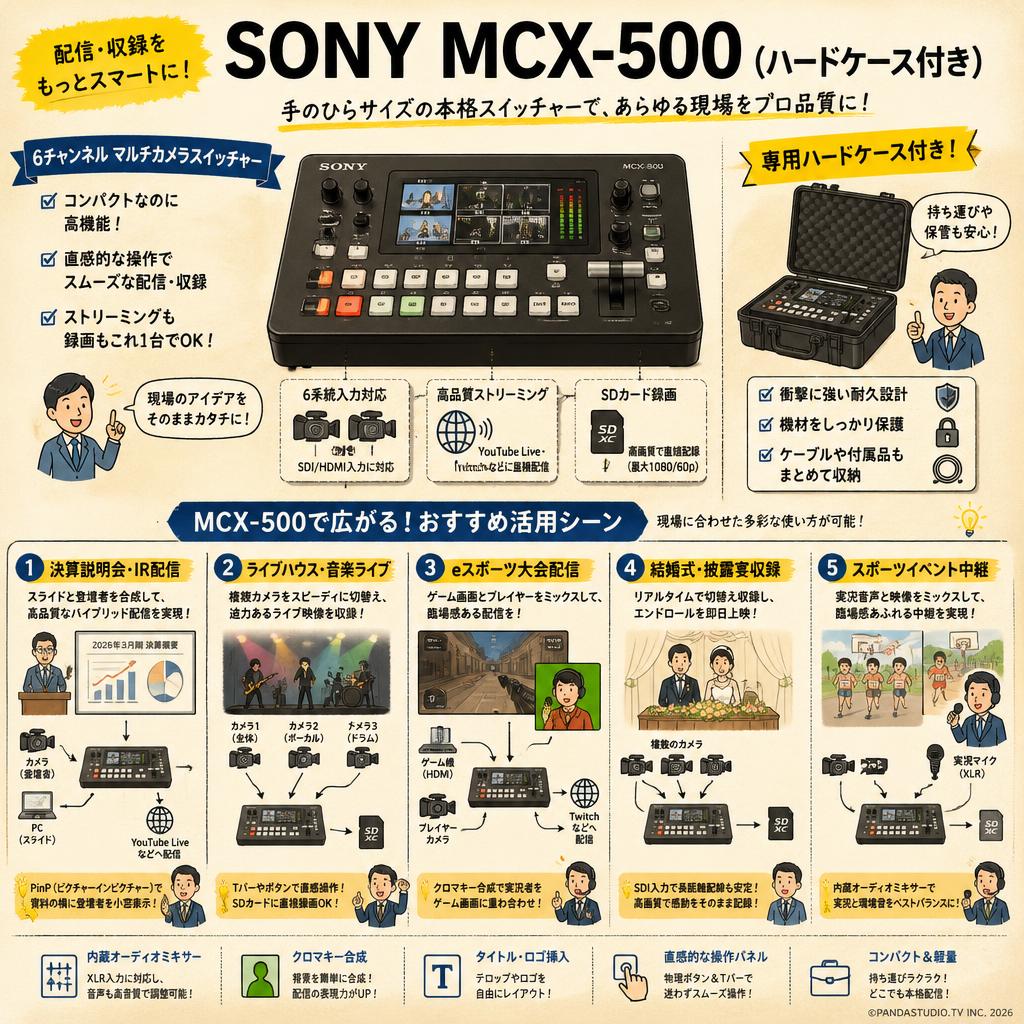 SONY MCX-500(ハードケース付き) 用途