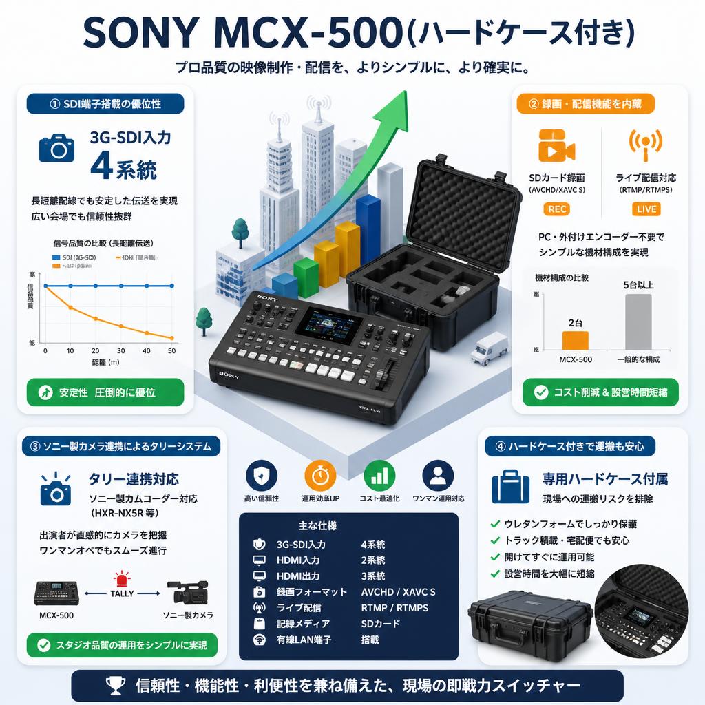 SONY MCX-500(ハードケース付き) セールスポイント