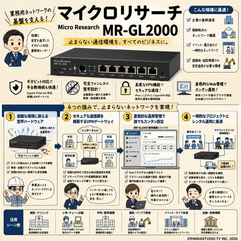 マイクロリサーチ Micro Research MR-GL2000 概要
