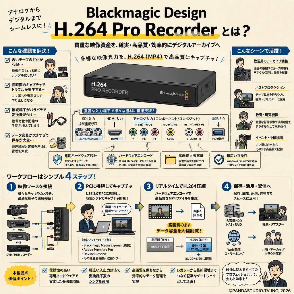 Blackmagic Design  H.264 Pro Recorder 概要