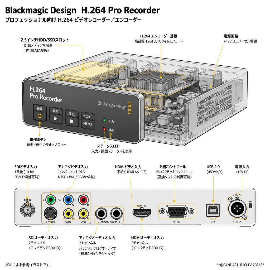 Blackmagic Design  H.264 Pro Recorder スペック