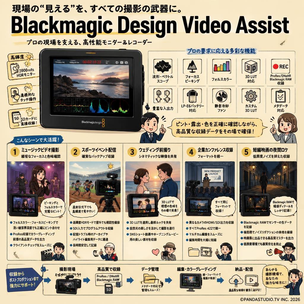 Blackmagic Design Video Assist 用途