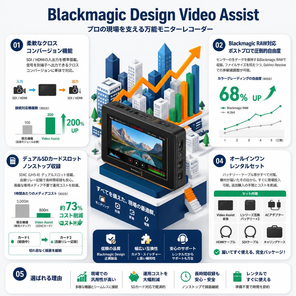 Blackmagic Design Video Assist セールスポイント