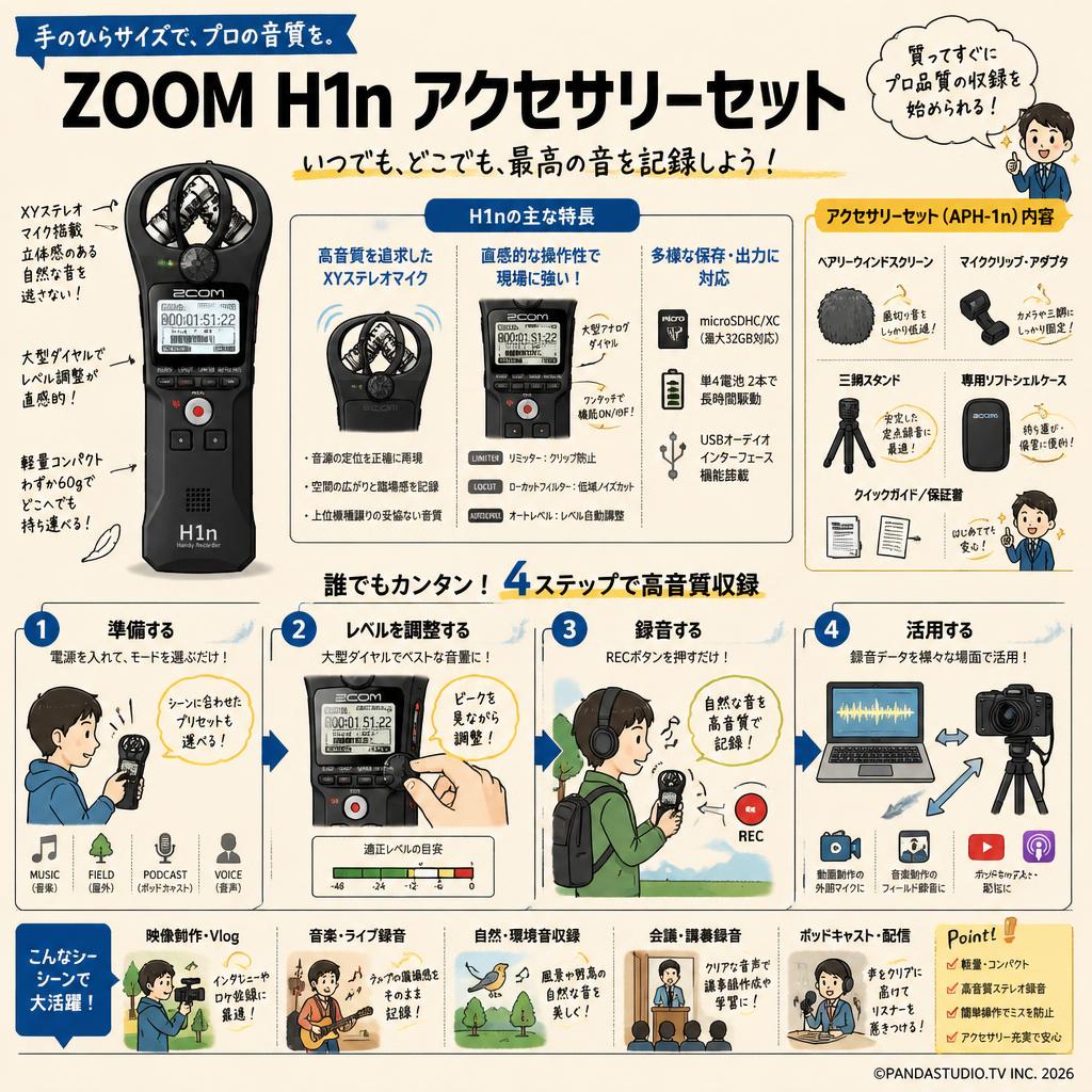 ZOOM  H1n アクセサリーセット 概要