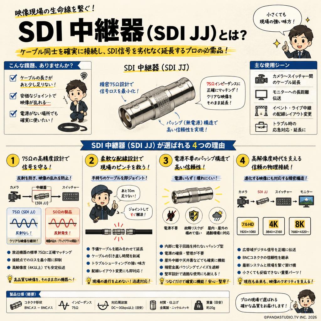 SDI 中継器（SDI JJ） 概要