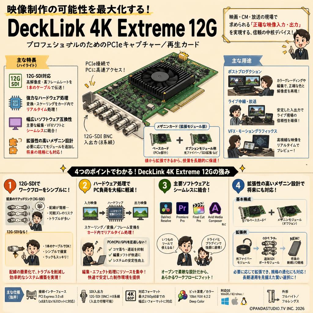 Blackmagic Design DeckLink 4K Extreme 12G 概要