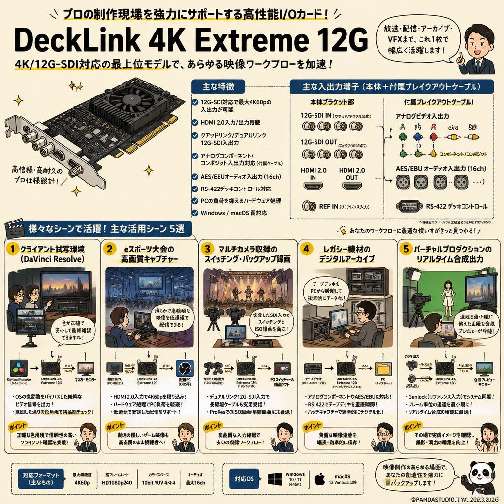 Blackmagic Design DeckLink 4K Extreme 12G 用途
